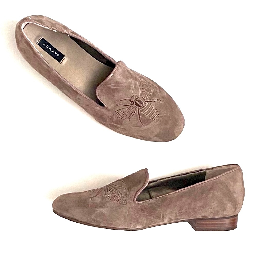 NWOT🖤Array Suede Bumble Bee Loafers